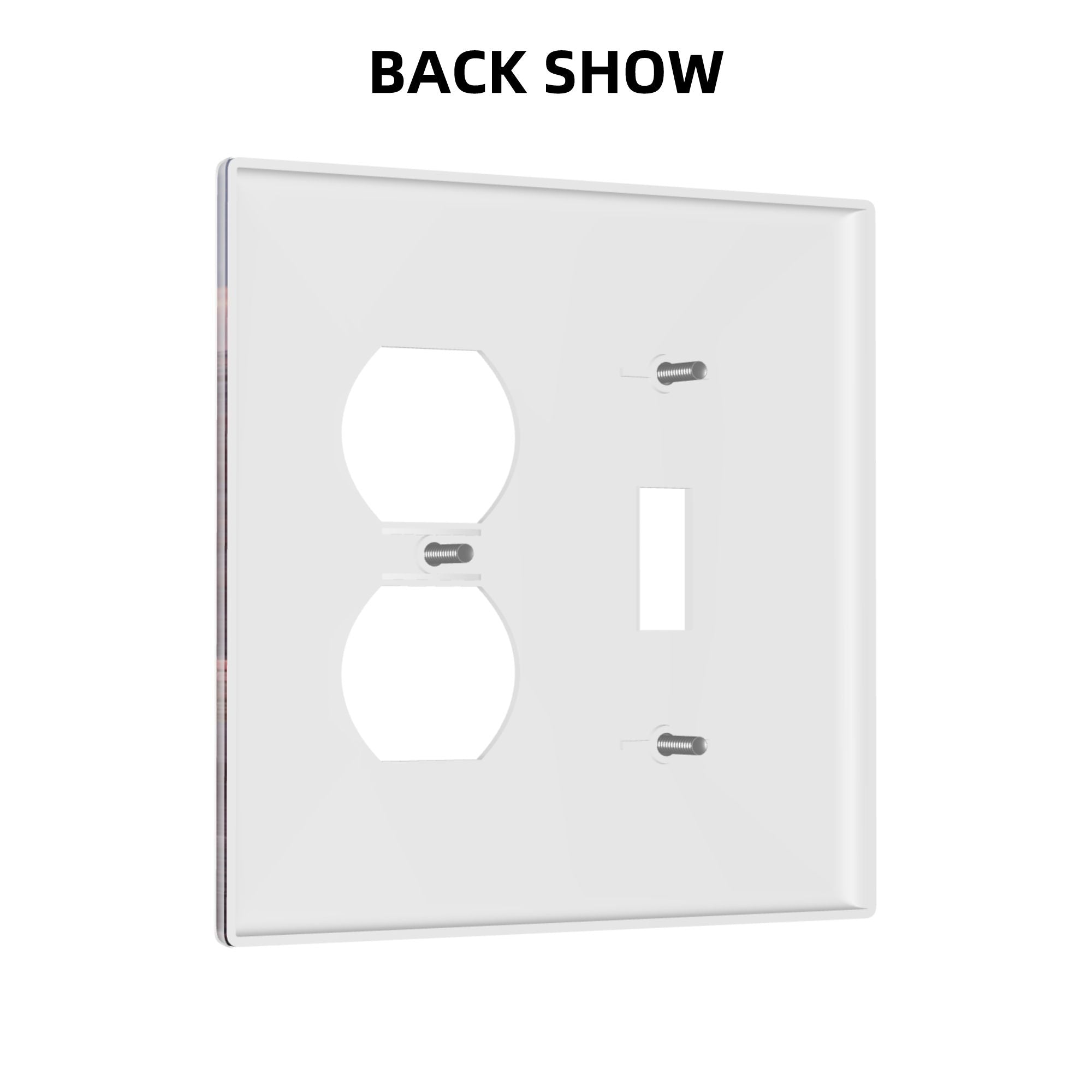 Artistic Landscape Double Switch Panel (2 - Piece Set) - Decorative Outlet Covers for Multiple Scenarios