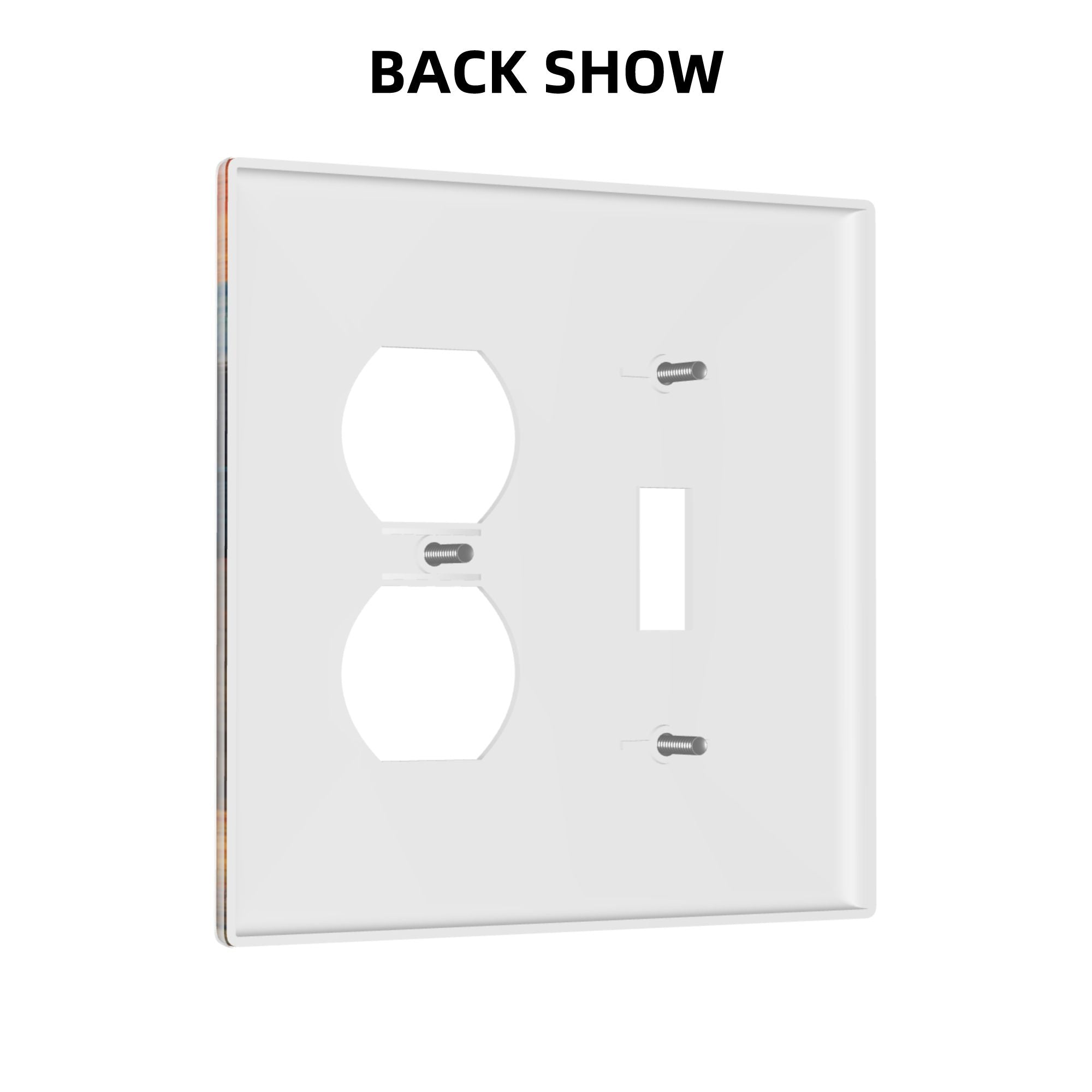 Artistic Landscape Double Switch Panel (2 - Piece Set) - Decorative Outlet Covers for Multiple Scenarios