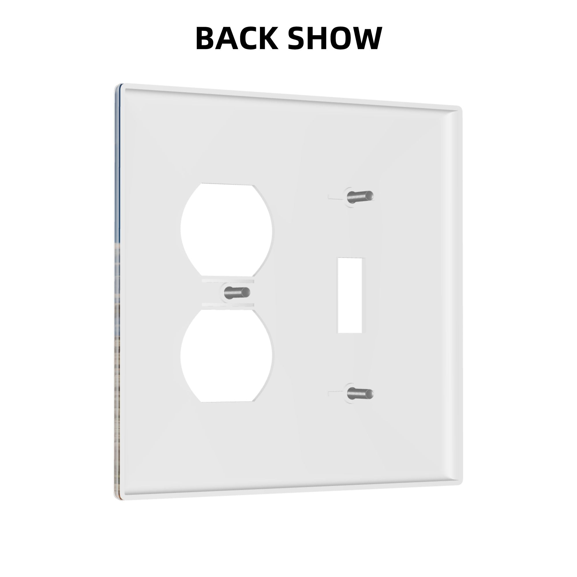 Artistic Landscape Double Switch Panel (2 - Piece Set) - Decorative Outlet Covers for Multiple Scenarios