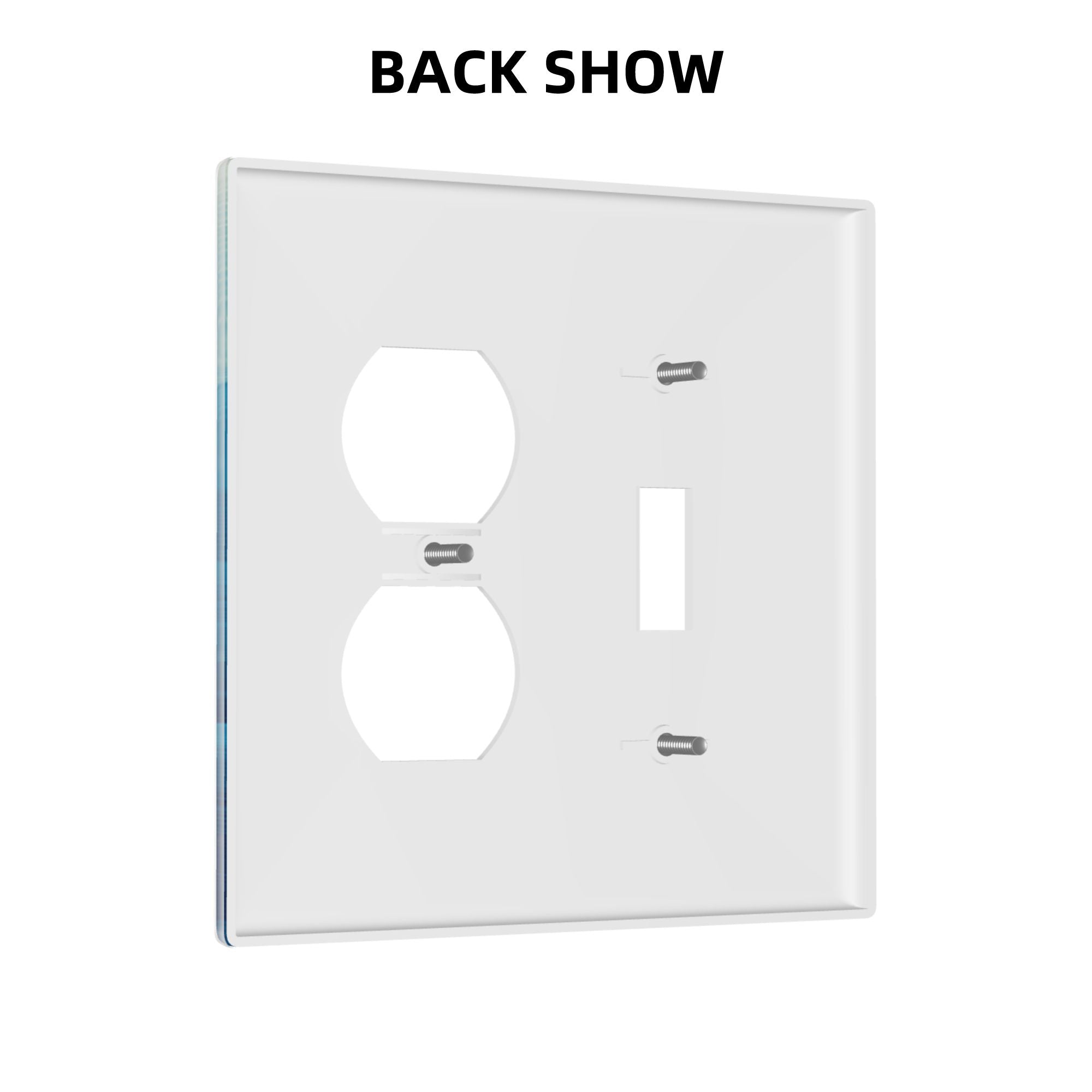 Artistic Landscape - Patterned Double Switch Panel (2 - Piece Set) - Decorative Outlet Covers for Multiple Scenarios